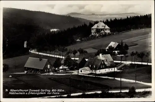 Ak Zinnwald Georgenfeld Altenberg im Erzgebirge, Mädchenheim und Erholungsheim zur Fichte