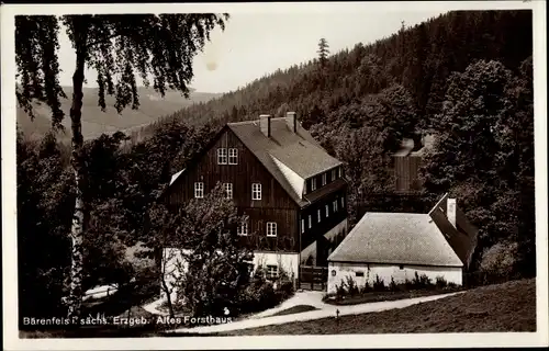 Ak Bärenfels Altenberg im Erzgebirge, Altes Forsthaus