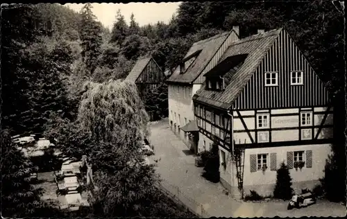Ak Kleinhennersdorf Gohrisch Sachsen, Waldidyll Liethenmühle
