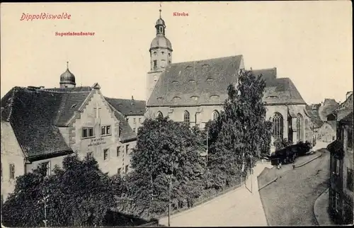 Ak Dippoldiswalde in Sachsen, Kirche, Superintendentur