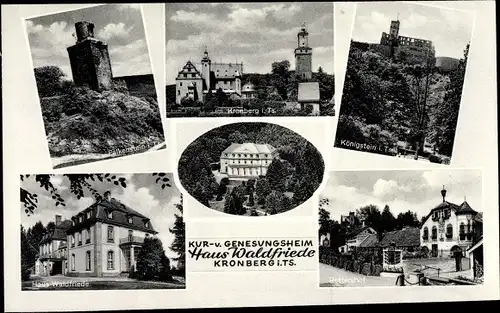 Ak Kronberg im Taunus, Kur- und Genesungsheim Haus Waldfriede, Falkenstein