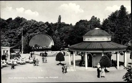 Ak Bad Meinberg am Teutoburger Wald, Moor- und Kohlensäure Moorbad, Kurpark