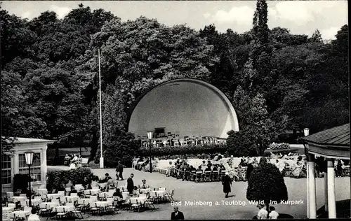 Ak Bad Meinberg am Teutoburger Wald, Moor- und Kohlensäure Moorbad, Kurpark, Bühne