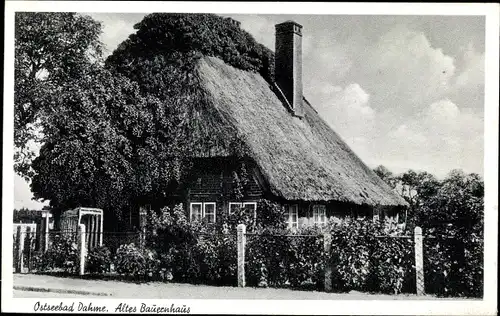 Ak Ostseebad Dahme in Holstein, altes Bauernhaus