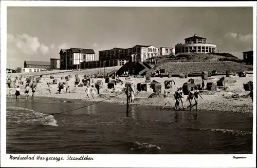 Ak Nordseebad Wangerooge in Ostfriesland, Strandleben