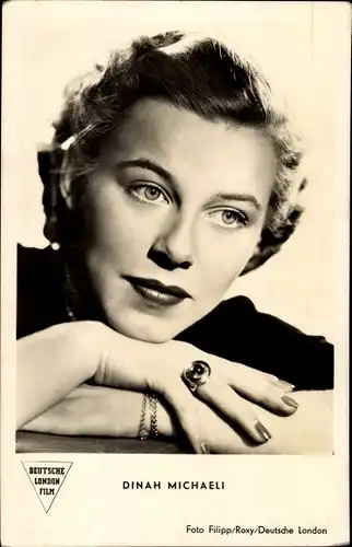 Ak Schauspielerin Dinah Michaeli, Portrait, Deutsche London Film