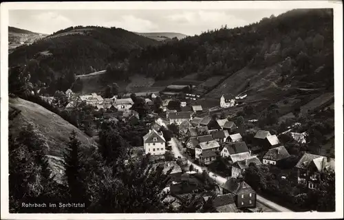 Ak Rohrbach im Sorbitztal in Thüringen, Totalansicht der Ortschaft
