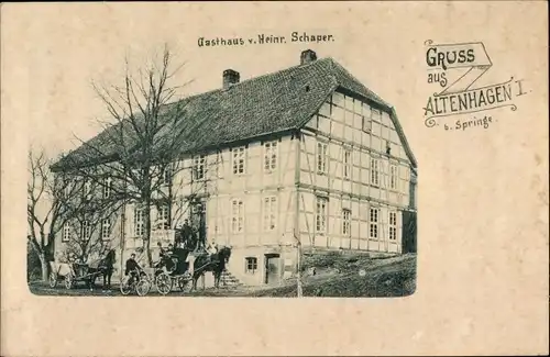 Ak Altenhagen I Springe am Deister, Gasthaus von Heinr. Schaper