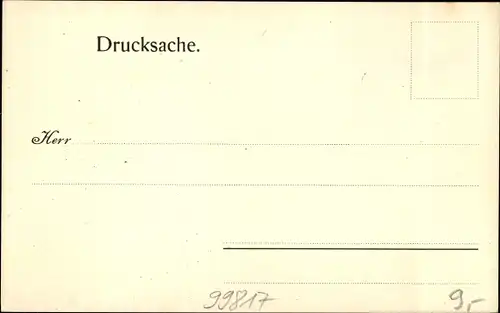 Künstler Ak Eisenach in Thüringen, Zigarrenfabrik H. W. Fleischhauer, Besuchsanzeige