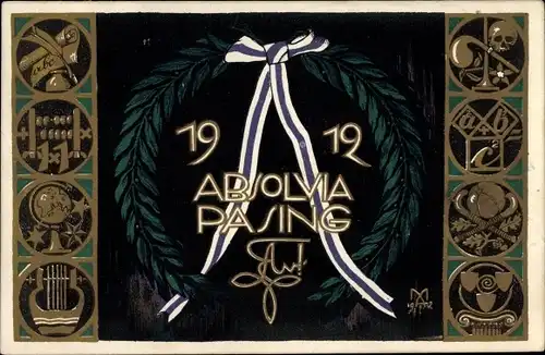 Studentika Ak Pasing Obermenzing München, Absolvia Pasing 1912