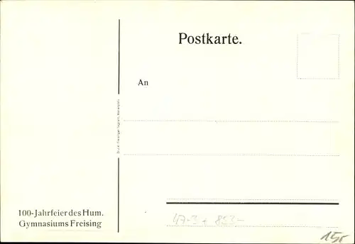 Studentika Ak Freising in Oberbayern, 100 Jahrfeier Hum. Gymnasium, Studiengenossenfest 1928