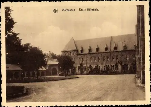 Ak Anhée Wallonien Namur, Abbaye de Maredsous, Ecole Abbatiale
