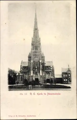 Ak Heemstede Groenendaal, R. C. Kerk