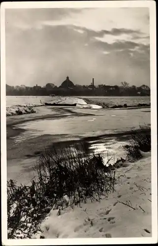 Ak Heemstede Groenendaal, Winterstilte aan de rand van Heemstede