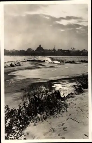 Ak Heemstede Groenendaal, Winterstilte aan de rand van Heemstede