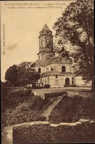 Ak Saint Florent le Vieil Maine et Loire, L'ancienne Abbatiale du Mont Glonne