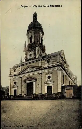 Ak Segré Maine et Loire, L'Eglise de la Madeleine