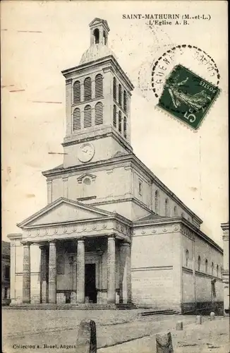 Ak Saint Mathurin Maine et Loire, L'Eglise