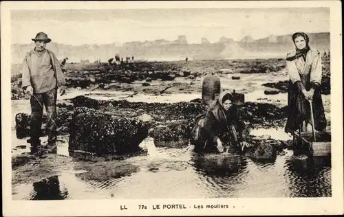 Ak Le Portel Pas de Calais, Les mouliers