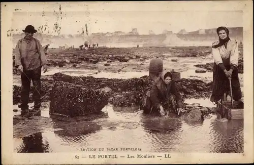 Ak Le Portel Pas de Calais, Les Mouliers