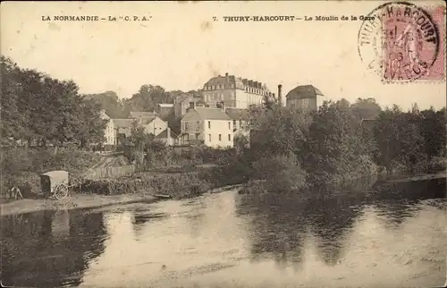 Ak Thury Harcourt Calvados, Le Moulin de la Gare