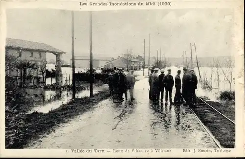 Ak Vallee du Tarn Hautes-Pyrénées, Les Grandes Inondations du Midi, 1930