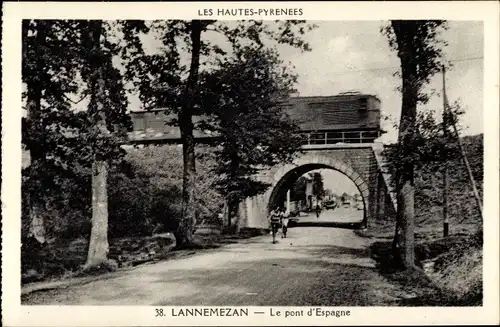 Ak Lannemezan Hautes Pyrénées, Le Pont d'Espagne