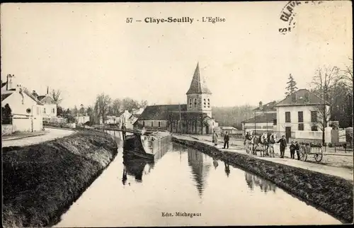 Ak Claye Souilly Seine et Marne, L'Eglise