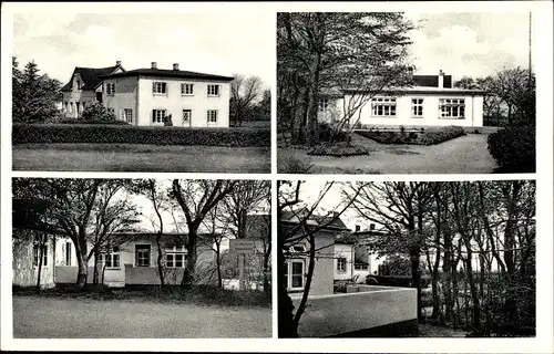 Ak Nebel auf der Insel Amrum Nordfriesland, Schullandheim Honigparadies, Inh. W. Schmidt