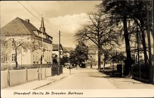 Ak Ottendorf Okrilla Sachsen, Rathaus