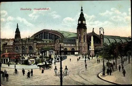 Ak Hamburg Mitte Sankt Georg, Hauptbahnhof