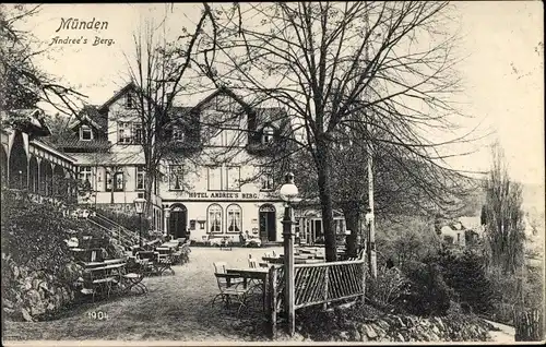 Ak Hann. Münden in Niedersachsen, Hotel Andree's Berg