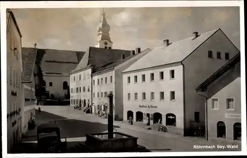 Ak Röhrnbach in Niederbayern, Kaufhaus, Eisenwarenhandlung