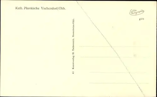 Ak Vachendorf in Oberbayern, Kath. Pfarrkirche, Kircheninneres