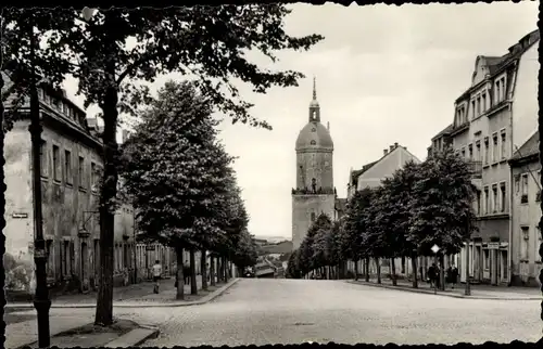 Ak Annaberg Buchholz im Erzgebirge, Große Kirchgasse mit St. Annenkirche