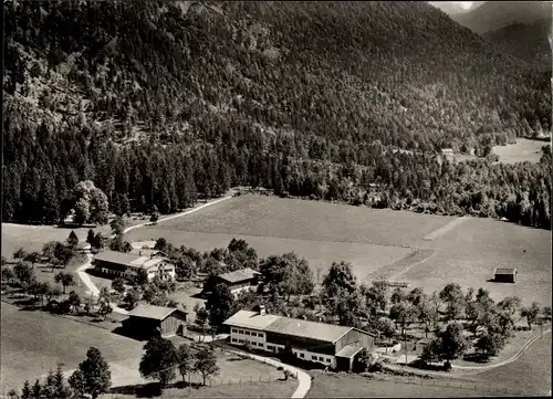 Ak Rottach Egern in Oberbayern, Kühzagl, Luftbild