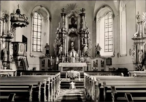 Ak Helferskirchen im Westerwald, Inneres der Pfarrkirche
