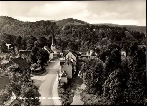 Ak Dahl Hagen in Westfalen, Blick auf den Ort, Volmetal