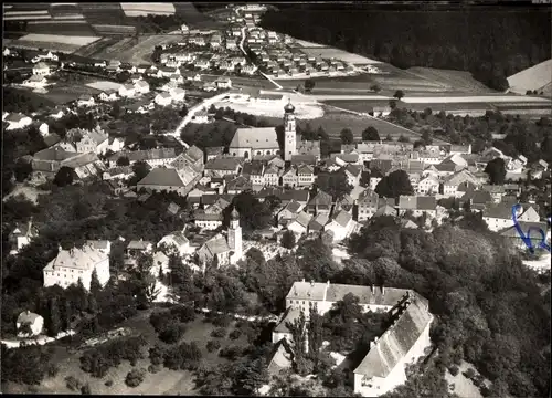 Ak Bad Griesbach im Rottal in Niederbayern, Luftaufnahme