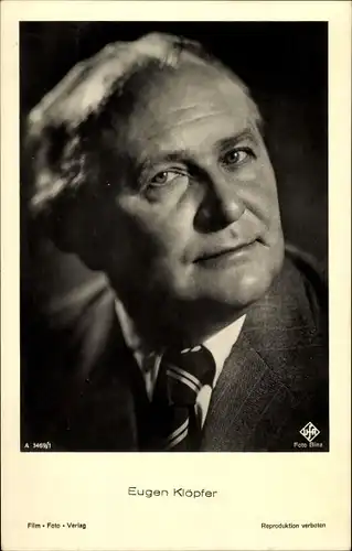 Ak Schauspieler Eugen Klöpfer, Portrait im Anzug, Ufa Film, Ross A 3469/1