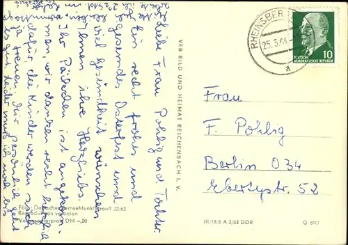 Ak Meister Nadelöhr und Meister Briefmarke, Pudel, DDR Deutscher Fernsehfunk