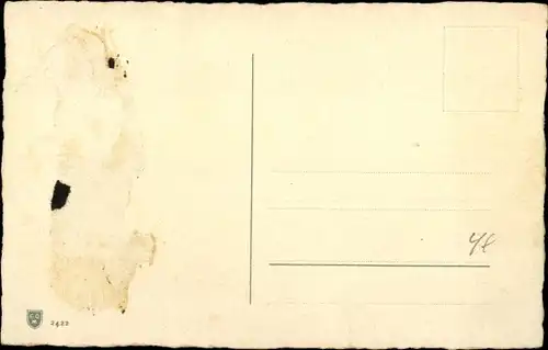 Künstler Ak Stillleben mit Weintrauben, Zitrone, Vase