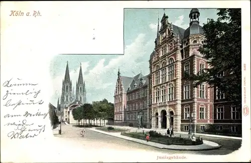 Ak Köln am Rhein, Justizgebäude