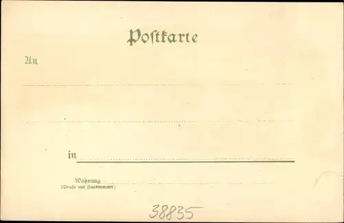 Litho Osterwieck am Harz, Neue Mädchenschule, Schulzentor, St. Stephanikirche, Höhere Privatschule