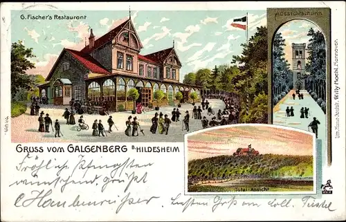 Litho Galgenberg Hildesheim in Niedersachsen, Restaurant, Aussichtsturm