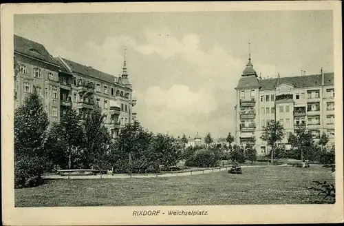 Ak Berlin Neukölln Rixdorf, Weichselplatz