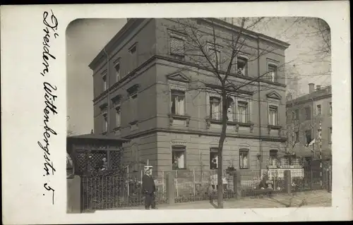 Foto Ak Dresden Striesen, Villa Wittenberger Straße 5