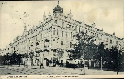 Ak Berlin Charlottenburg, Rankestraße Ecke Achenbachstraße