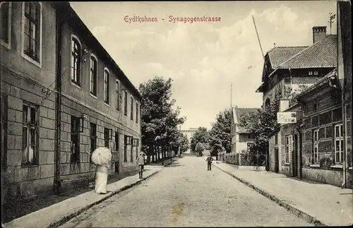 Judaika Ak Eydtkau Eydtkuhnen Ostpreußen, Synagogenstraße