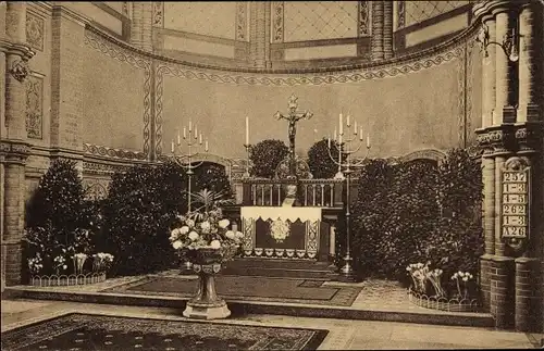 Ak Berlin Prenzlauer Berg, Gethsemanekirche, Innenansicht, Altar